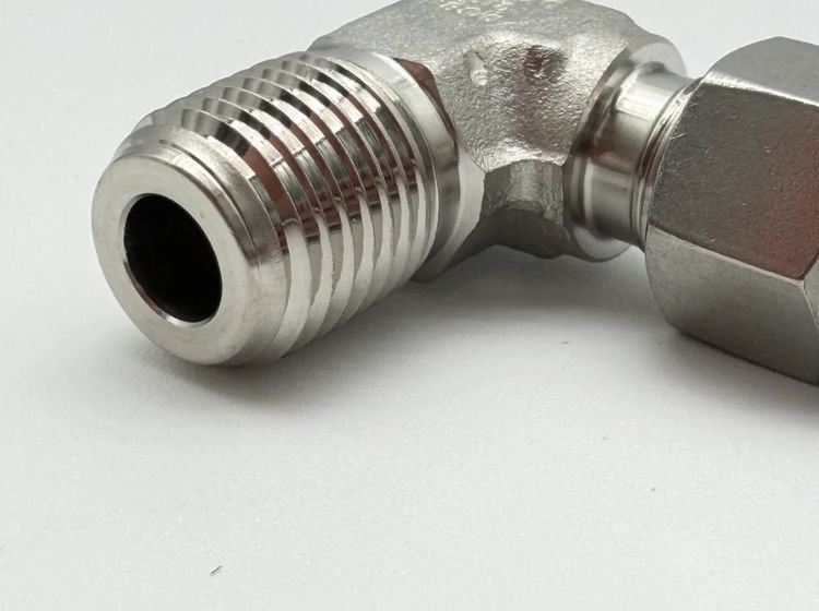 6mm tube x 1/4" NPT Elbow Connector , Wechsler Technologies