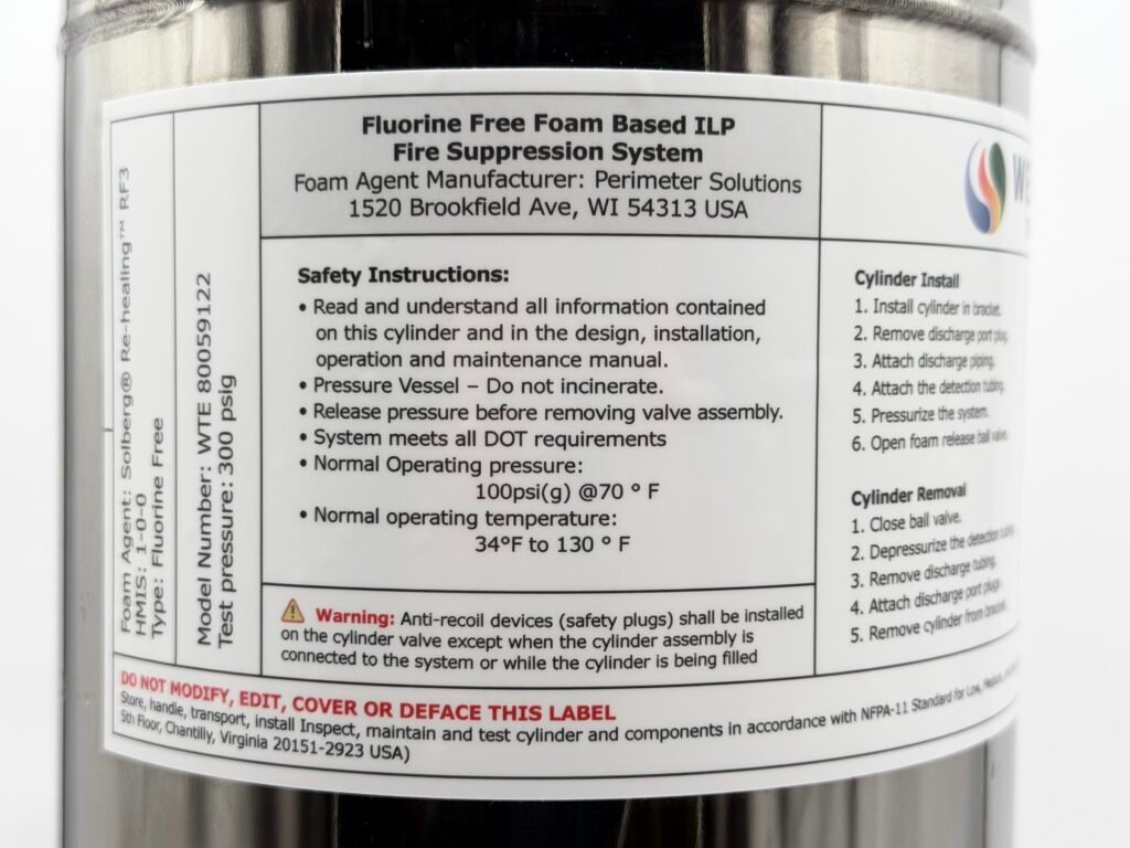 9L Foam Canister with Foam​, Wechsler Technologies